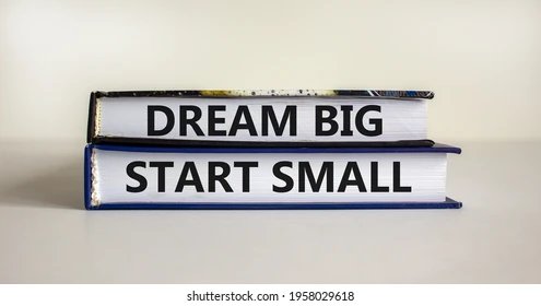 DREAM BIG, START SMALL